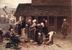 سوق بلودالمزيو ، بريتاني ، 1877